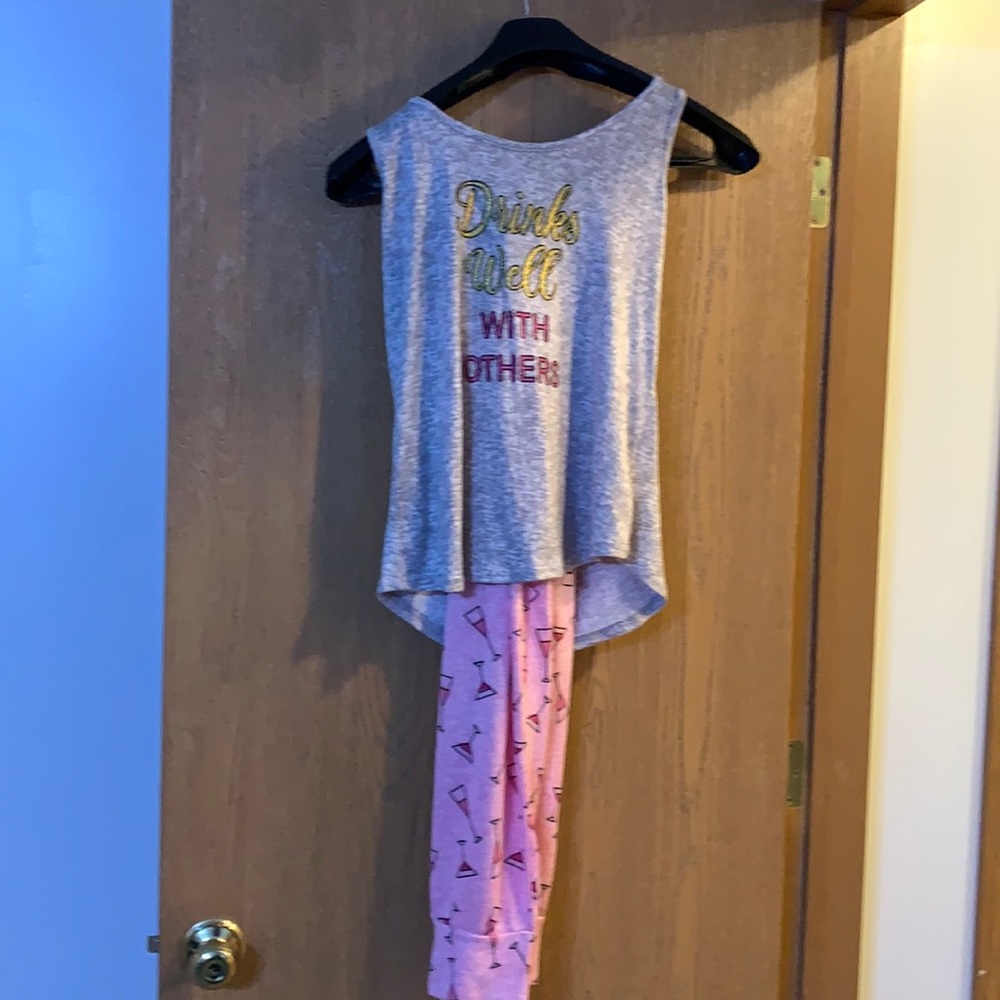 2-piece PJ Couture Drinks Well with Others pajamas
